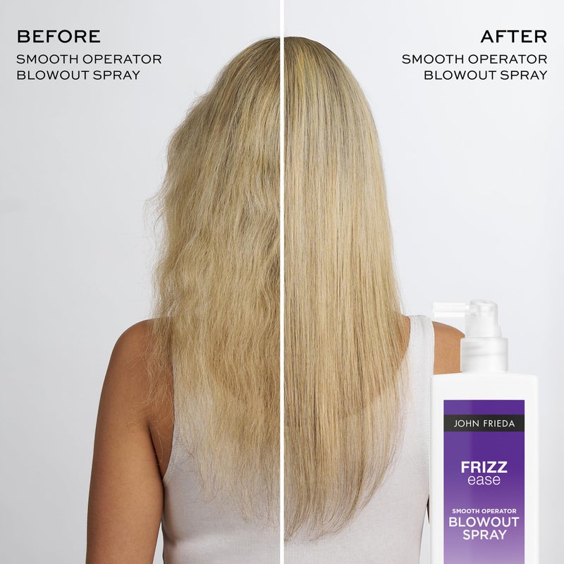 John Frieda بخاخ جون فريدا فريز إيز سموذ أوبيراتور لتصفيف الشعر، مضاد للرطوبة، لمسة لامعة للشعر، بخاخ حماية من الحرارة للشعر، 6.77 أونصة - Image 4