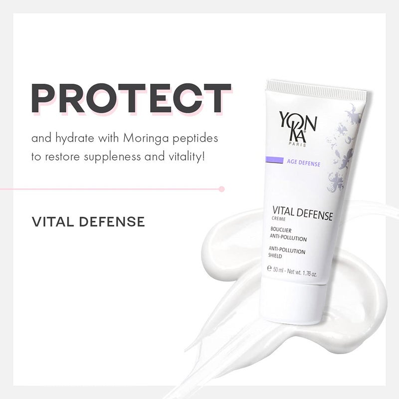 Yonka Yon-Ka Vital Defense Day Cream | Daily Facial Moisturizer and Hydrating Anti-Pollution Creme | Dermatologist Tested Professional Skincare | Paraben-Free | Travel Size 0.53 oz - Image 3