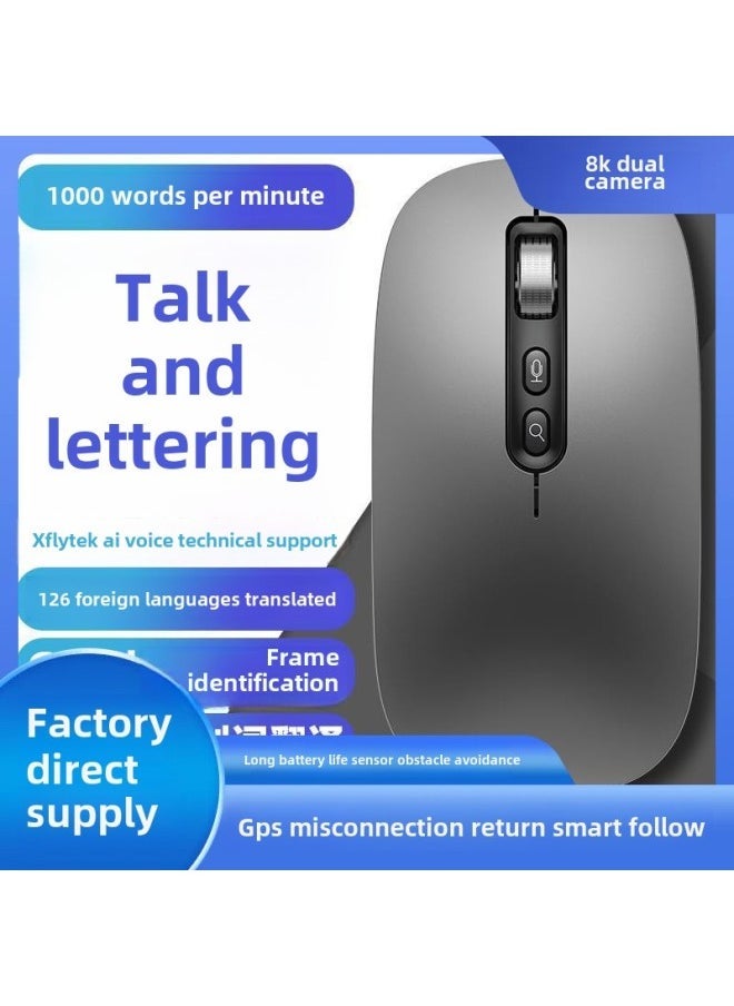 AI Smart Voice Mouse IFLYTEK Bluetooth Wireless Voice Control Input Translation Speech Microphone Typing Recognition Text-Specifications: 500 Characters/min | 97% Recognition Rate | Long Battery Life - Image 2