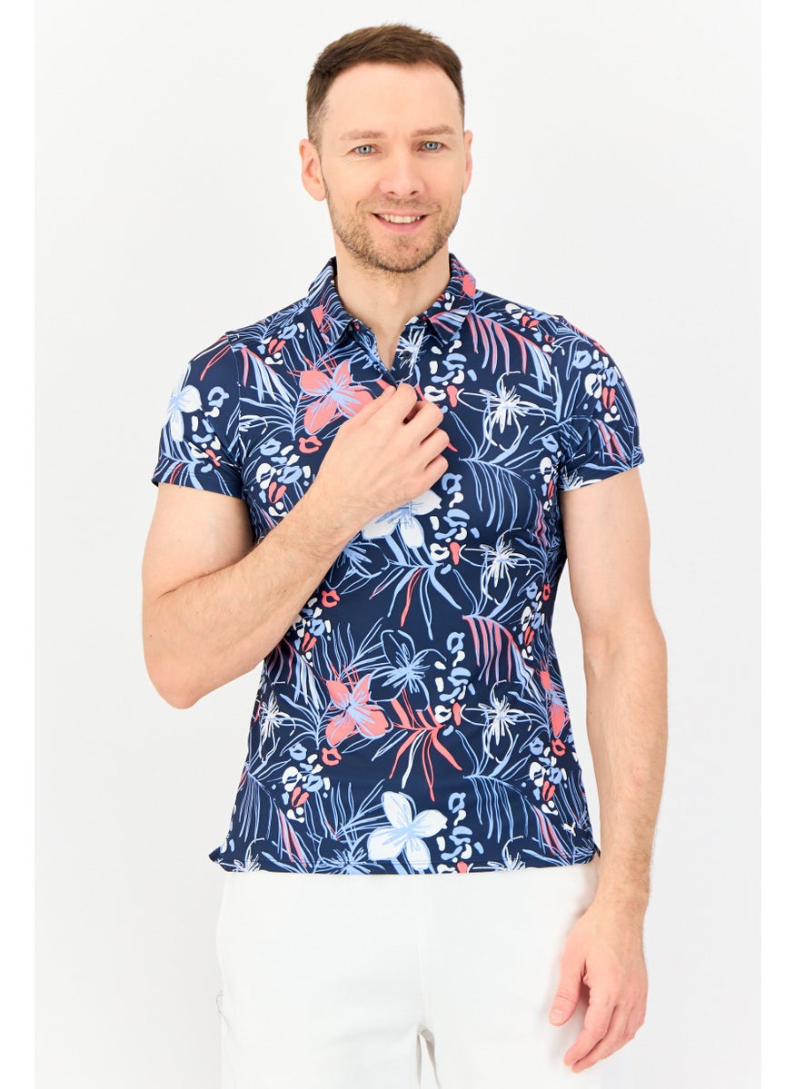 PUMA Men Sportswear Fit Short Sleeve Outdoor Polo Shirt, Multicolor  - Image 1