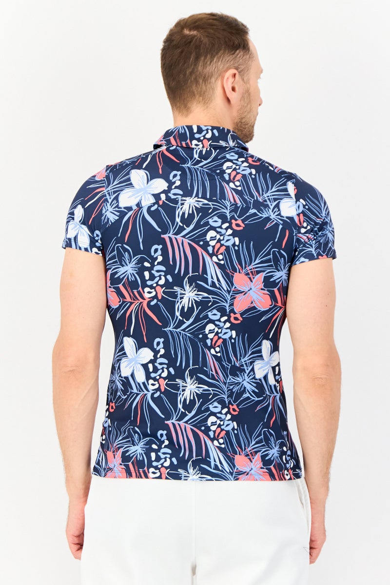 PUMA Men Sportswear Fit Short Sleeve Outdoor Polo Shirt, Multicolor - Image 2