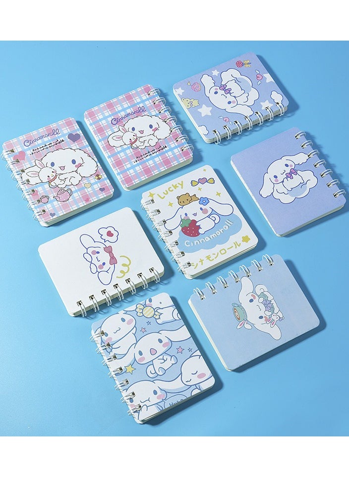 Sanrio 100*80MM Japanese Cartoon Cinnamoroll Notebook Set 8 Pcs Set  - Image 1
