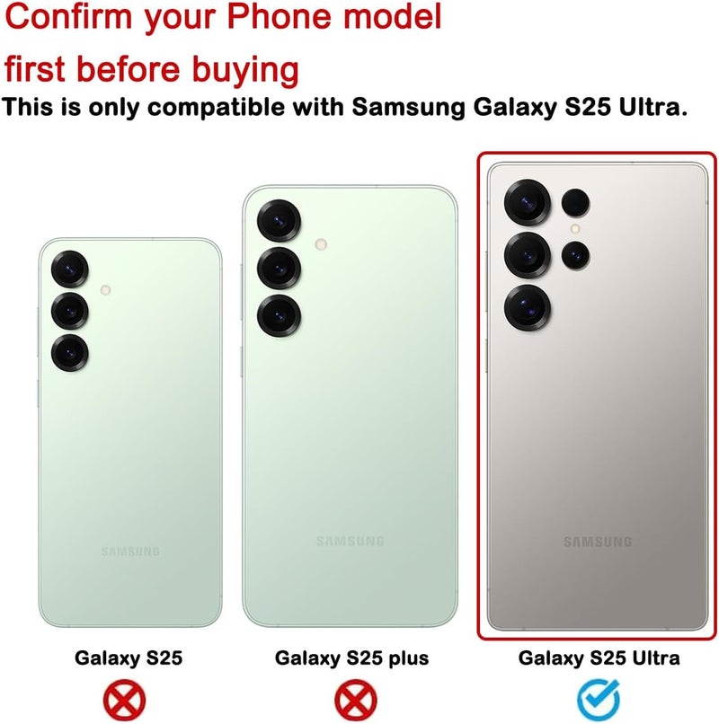 Perzework Rear Back Glass Replacement for Samsung Galaxy S25 Ultra 6.9-inches with Reparing Toolkit(Titanium Gray) - Image 2
