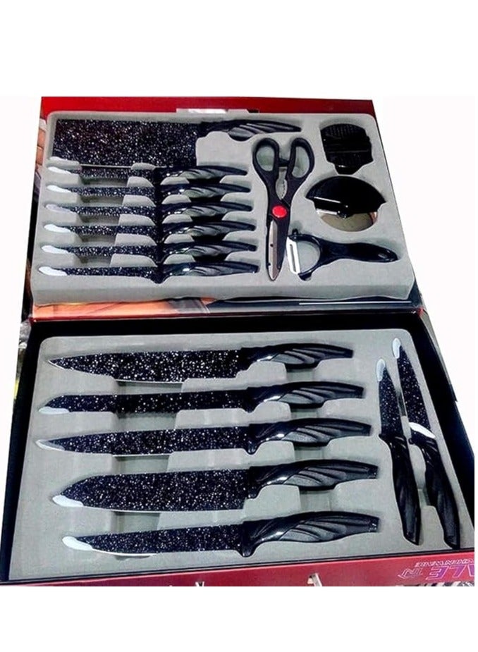 18 Piece Granite Knife Set