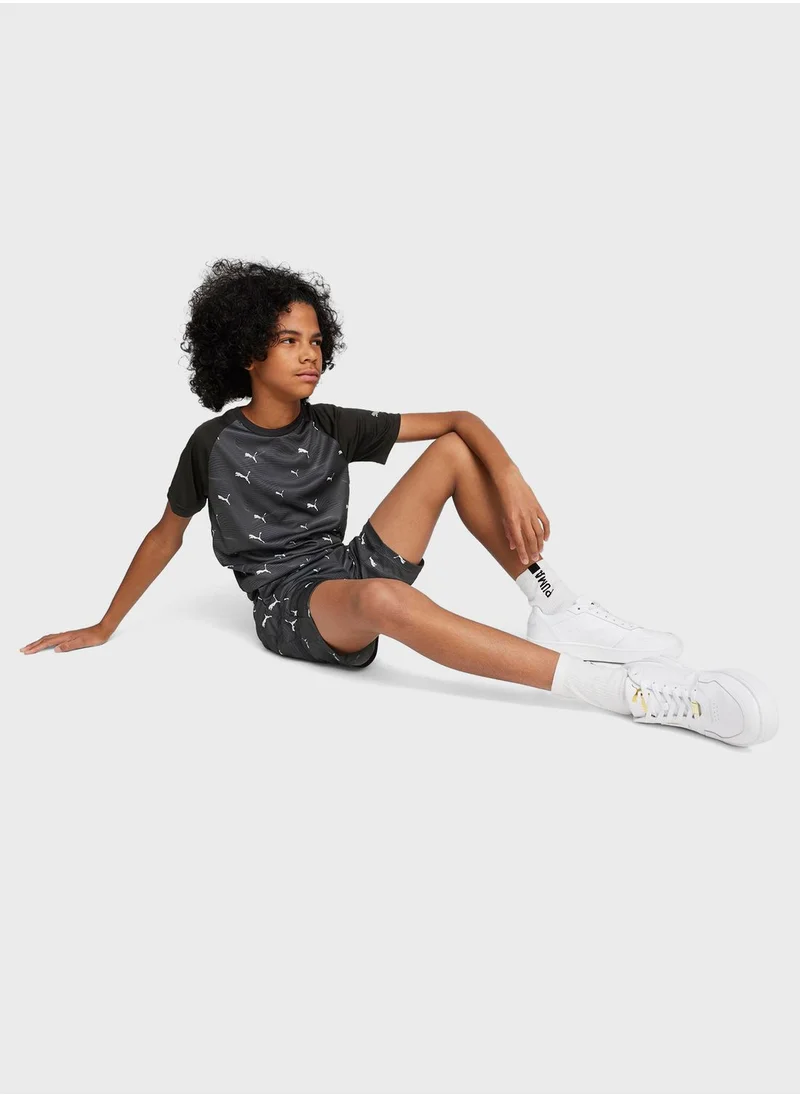 PUMA Kids Active Sports Poly Aop T-Shirt