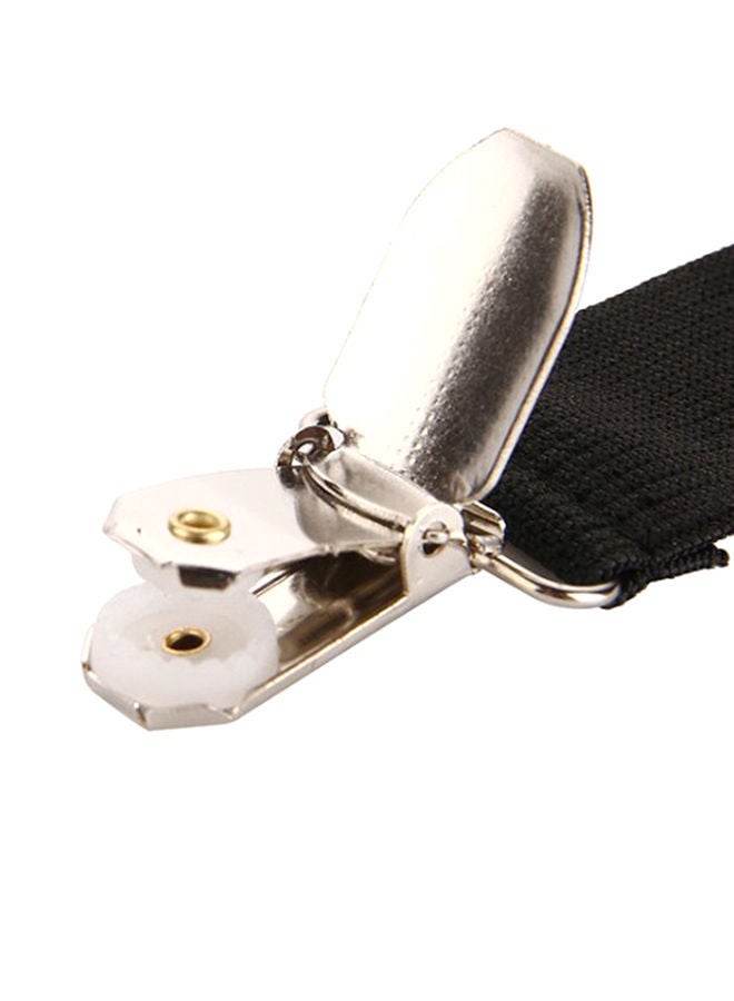 NIBEMINENT Reusable Adjustable Anti-Slip Clip with Belt For Bedsheet Plastic Black 2x0.8centimeter  - Image 2