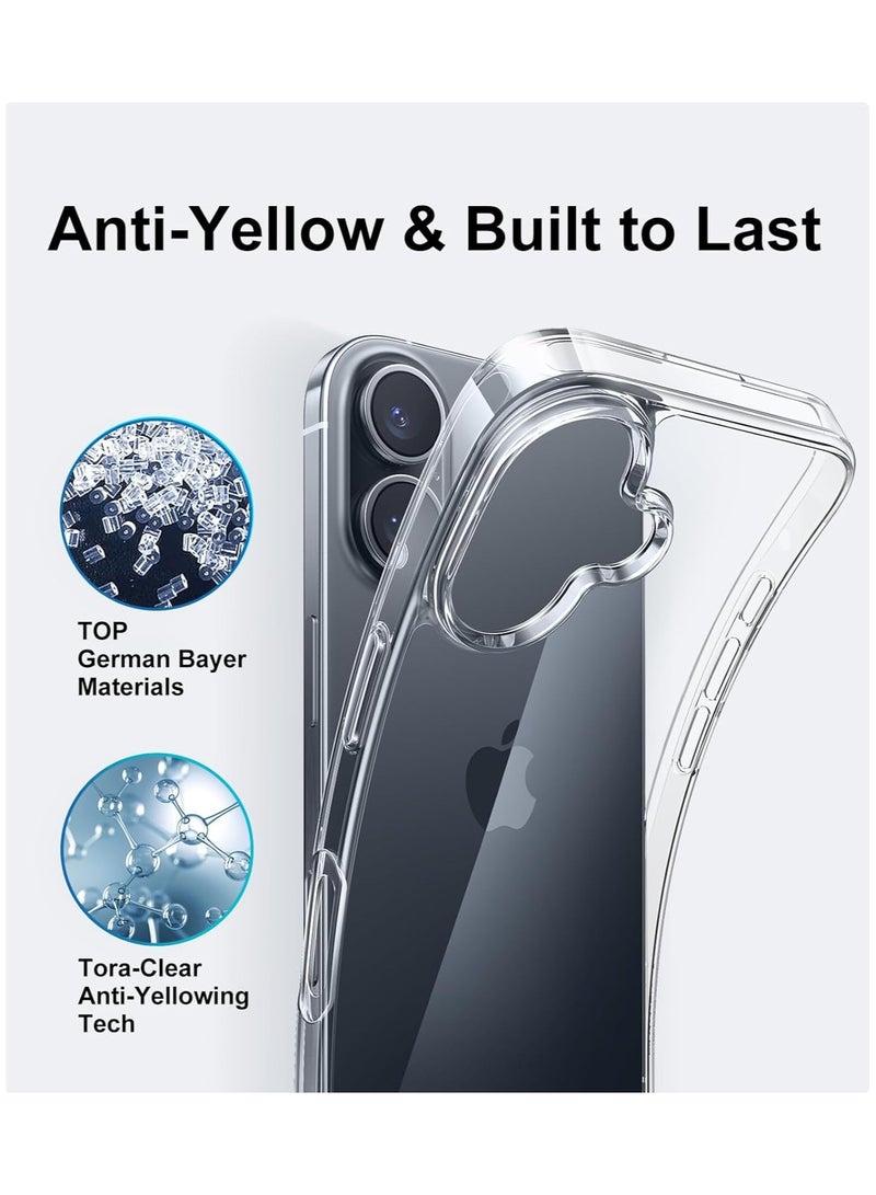 iPhone 16 Clear Case Soft Flexible TPU Shockproof Transparent Back Cover Designed for iPhone 16 - Image 3