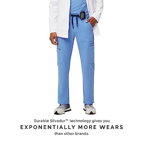 FIGS Cairo Cargo Scrub Pants for Men – Ceil Blue, XL - Image 5
