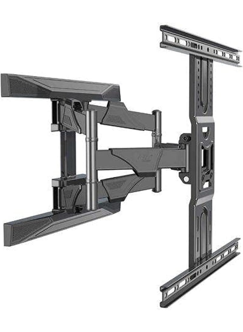 NB North Bayou TV wall mount with full motion for most 45-75 inch TVs, featuring a swivel joint and tilt arm, supports up to 100 lbs. and accommodates a maximum VESA 600x400 mm.