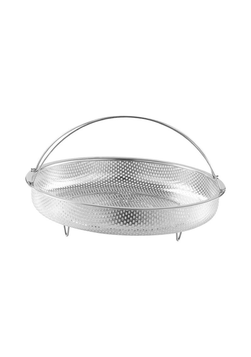 Steaming Rack 25.5*25.5*8cm High-Quality 304 Stainless Steel Durable Safe Universal Design - Versatile Steaming Draining Functions Round Rack for Home Kitchen Cookware Accessories - Image 4
