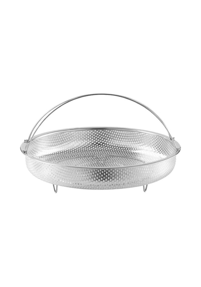 Steaming Rack 25.5*25.5*8cm High-Quality 304 Stainless Steel Durable Safe Universal Design - Versatile Steaming Draining Functions Round Rack for Home Kitchen Cookware Accessories - Image 2
