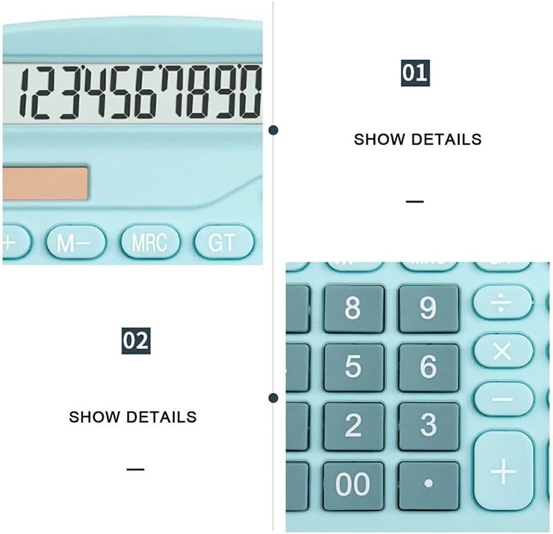 Digital Scientific Calculator 12-Digit Desk Solar Financial Business Accounting Tool - Image 5