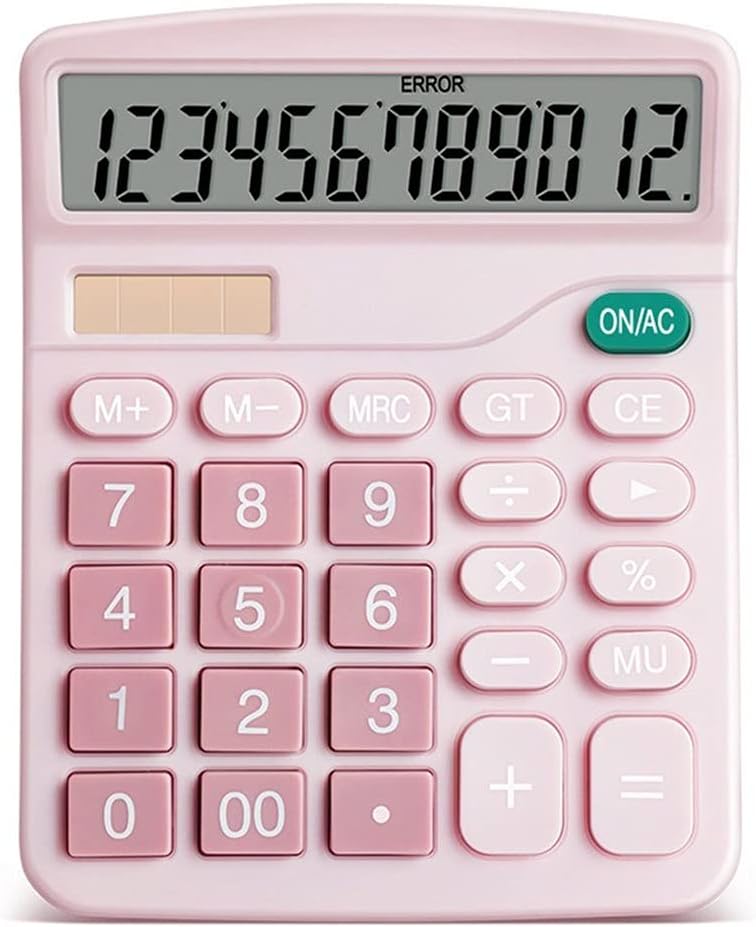 Digital Scientific Calculator 12-Digit Desk Solar Financial Business Accounting Tool - Image 1