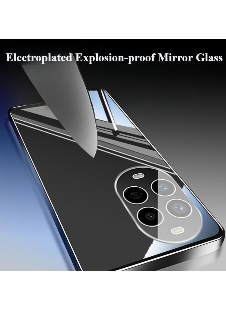 General - Case for Huawei Nova 13 Pro (2024),Electroplated Explosion-proof Mirror Glass Phone Case with Fully Wrapped Lens Protection,Ultra-thin Anti-fall Protective Back Cover - Image 1