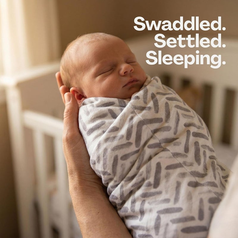 Turtees Baby Swaddle Blanket, Premium Knit, Multi-Use, 2 Pack (STYLE-2) - Image 2