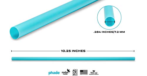 phade Eco-Friendly 10.25" Giant Drinking Straws 250 Count - Sustainable Marine Biodegradable Compostable Individually Wrapped, 1 Pack - Image 3