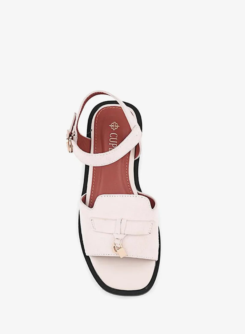 Cuple OffWhite Girls Flat Ankle Strap Sandals for Women | Best Price UAE