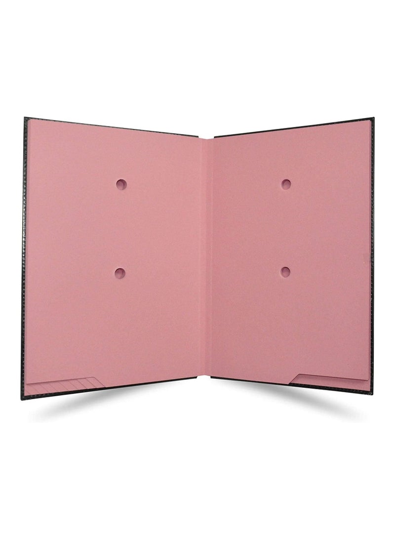 FIS Signature Book Buffalo Black Color, Bonded Leather Material Cover, 18 Sheets with Gift Box, 240 x 340 mm - FSCL3501 - Image 2