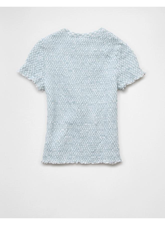 American Eagle AE Smocked Hey Baby Tee  - Image 2