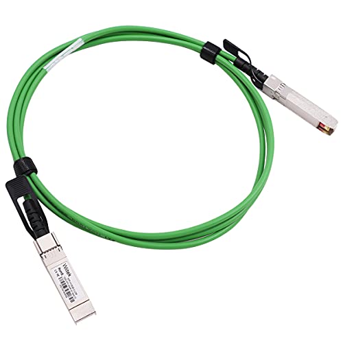 Wiitek [Green Colored] 2m 10G SFP+ DAC Twinax Cable, 10Gbase-CU SFP+ Copper Cable, Compatible for Cisco SFP-H10GB-CU2M, Ubiquiti, Juniper, Mellanox, Mikrotik, Netgear, Supermicro, Open Source Switches - Image 1