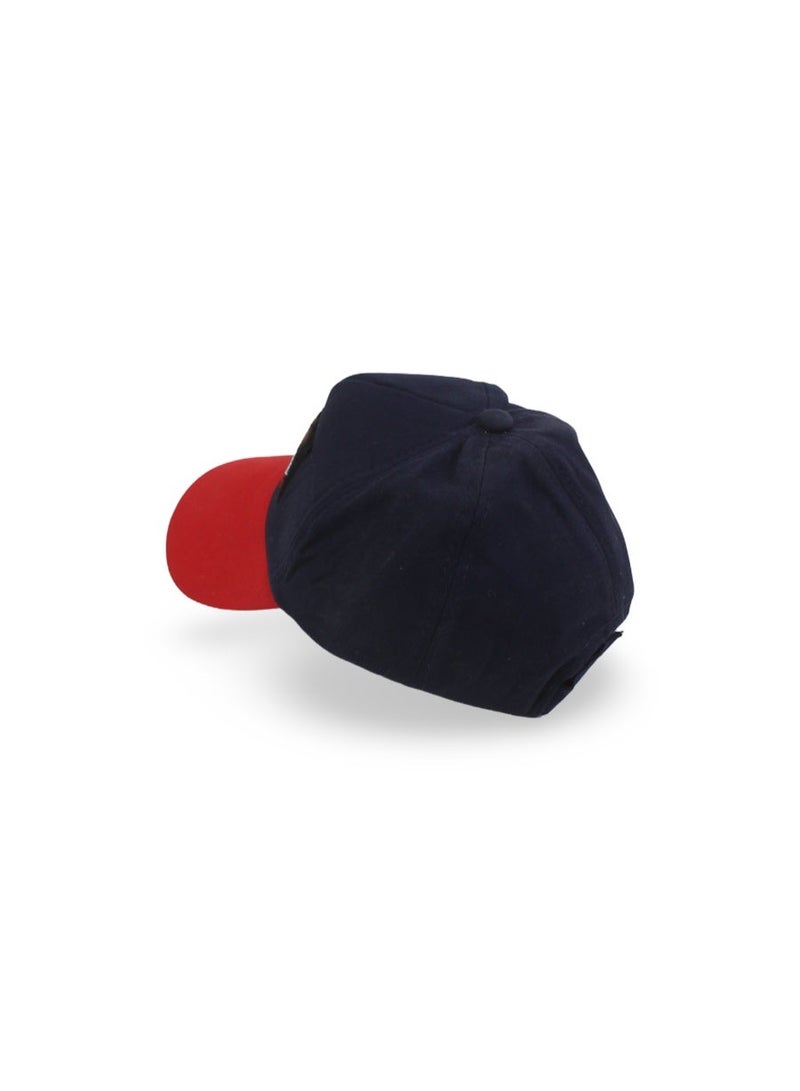 Fancy Boys Cotton Cap – Navy with "Fila" Embroidery - Image 2
