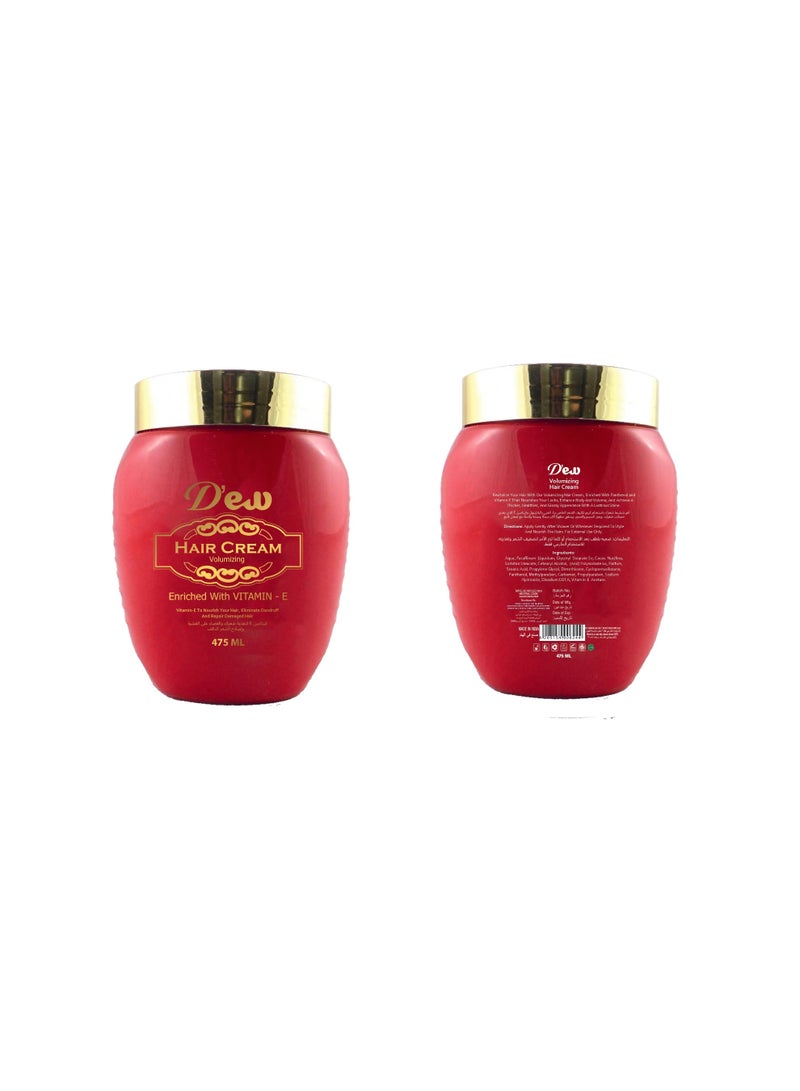 Hair Cream Volumizing - 475ml | Enriched with Vitamin-E to Nourish Your Hair, Eliminate Dandruff & Repair Damaged Hair