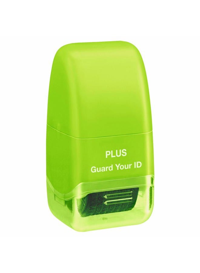 Plus Guard Your ID Roller Identity Security Stamp Roller (Green) IS-520CM - Image 1
