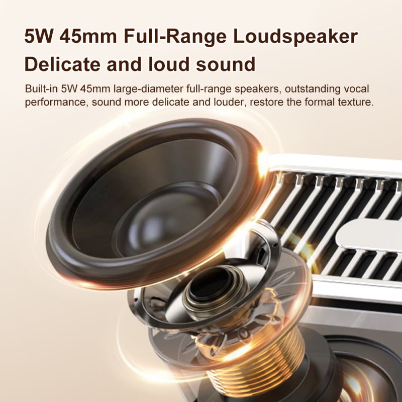 Portable Bluetooth Speaker: Green 360° Stereo Sound - Vintage Design With Rotating Vinyl Disc Upgraded BT 5.3 for Indoor Outdoor Music Enjoyment - Image 3
