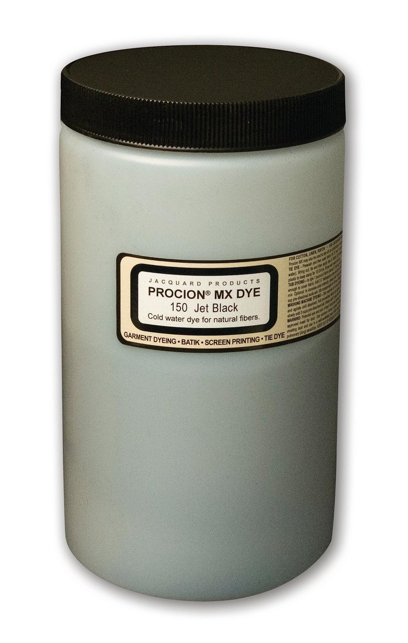 Jacquard Procion Mx Tie Dye Powder Jet Black 1 Lb Cold Water Fiber Reactive Made in USA