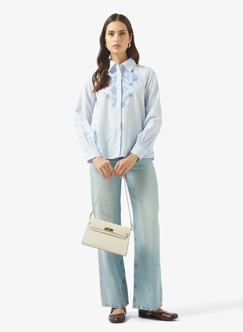 Ella  Printed Button Down Shirt for Women | Best Price UAE