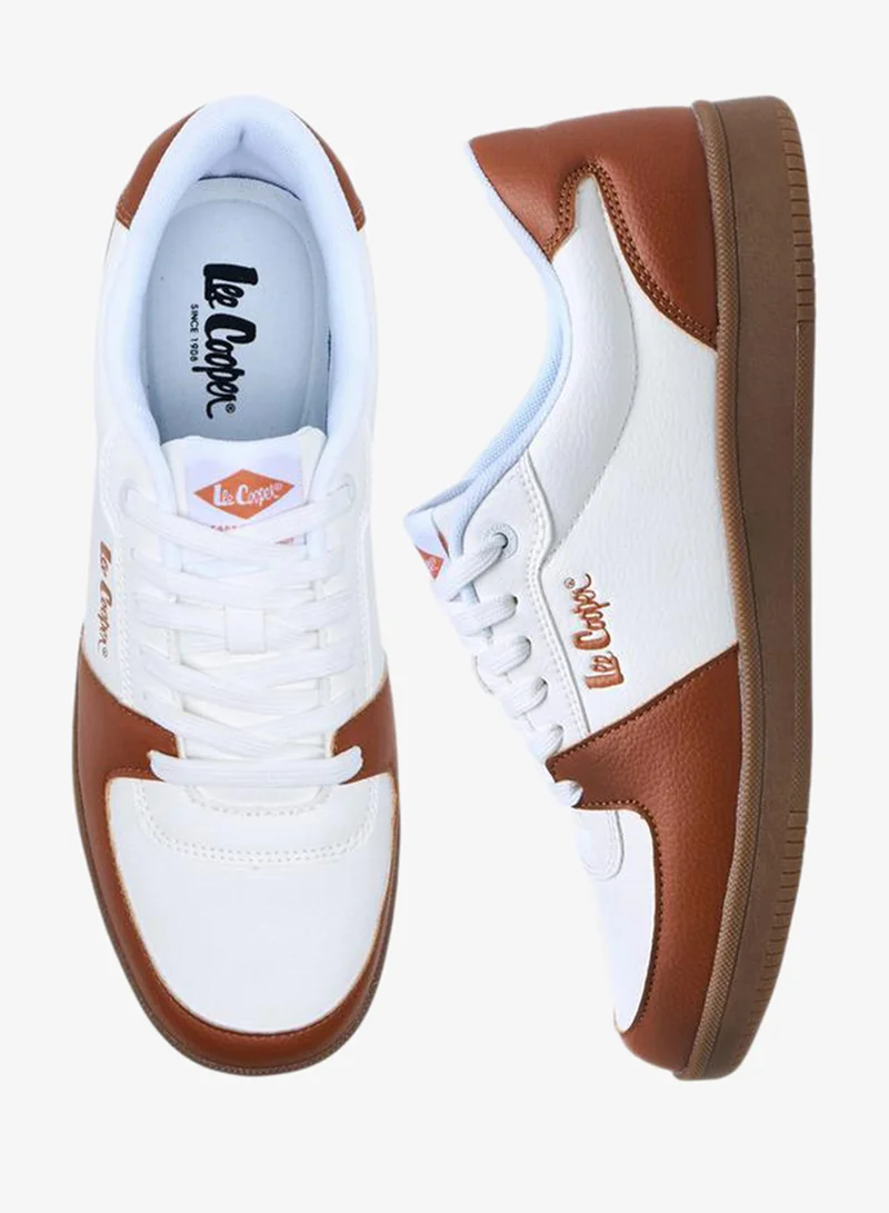Lee Cooper TAN Men's Colourblock Lace-Up Sneakers for Men | Best Price UAE
