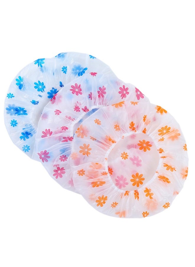Generic Shower Cap Hair Cover - Waterproof and Reusable - Plastic Shower Cap ( Color may very )  - Image 2