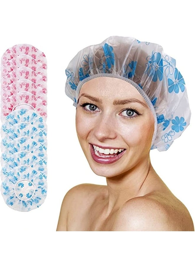 Generic Shower Cap Hair Cover - Waterproof and Reusable - Plastic Shower Cap ( Color may very )  - Image 3