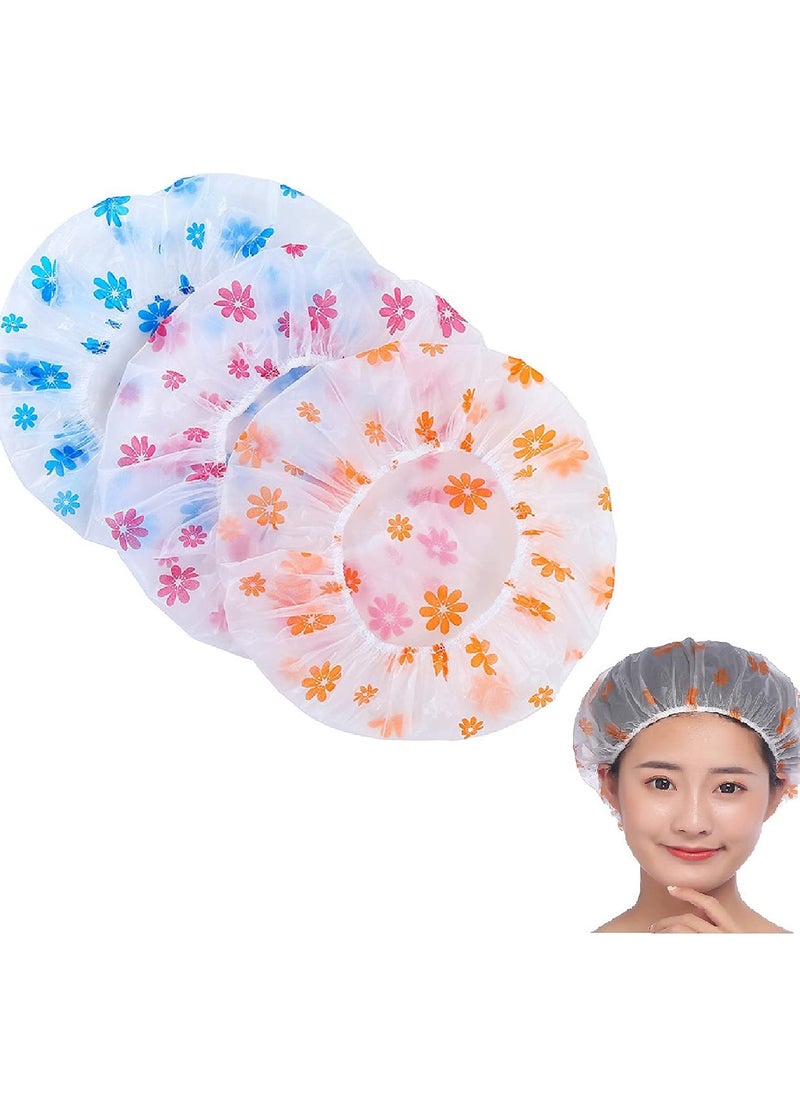Generic Shower Cap Hair Cover - Waterproof and Reusable - Plastic Shower Cap ( Color may very )  - Image 1