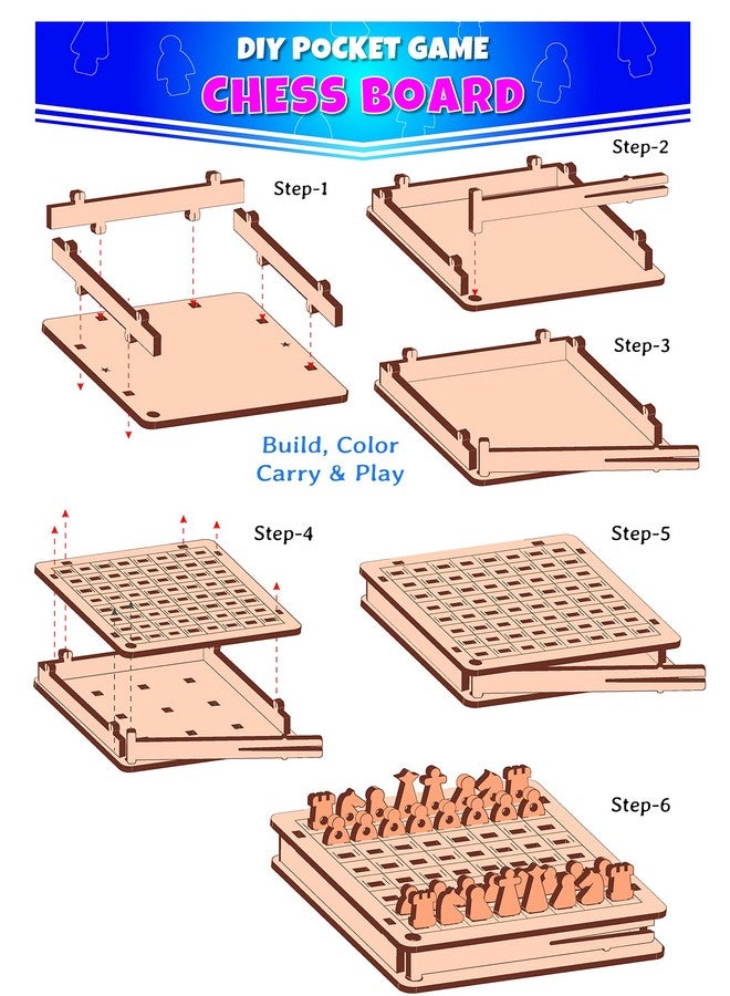 فنفينشين لعبة فن فيجن - لعالم صغير في كل طفل (عبوة من 12 قطعة) لعبة جيب للسفر على لوح شطرنج يمكنك صنعها بنفسك، هدايا عيد ميلاد للأطفال من سن 4 سنوات فما فوق، لعبة لوحية تعليمية ممتعة، عبوة للحفلات - Image 4