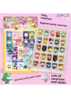 Little Tortoise Luminous Cave Music Blind Box Tide Play Desktop Ornaments Lucky Draw Poke Le Egg Boy Cave Music Lucky Draw Blind Box-Color:Sanrio 25 Holes [high-end Version Of Large Dolls With Full Soft Glue]
