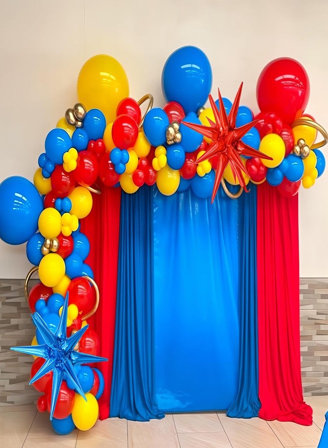 Togvu Balloons Red Blue Yellow, 12 Inch Primary Color Helium Balloons with Confetti Latex Balloons Carnival Circus Birthday Party Balloons for Kids Boys Baby Shower Wedding Toy Party Decoration Supplies - Image 4