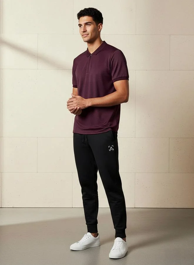 سبلاش فيڤ Men Short Sleeves Textured Polo T-shirt