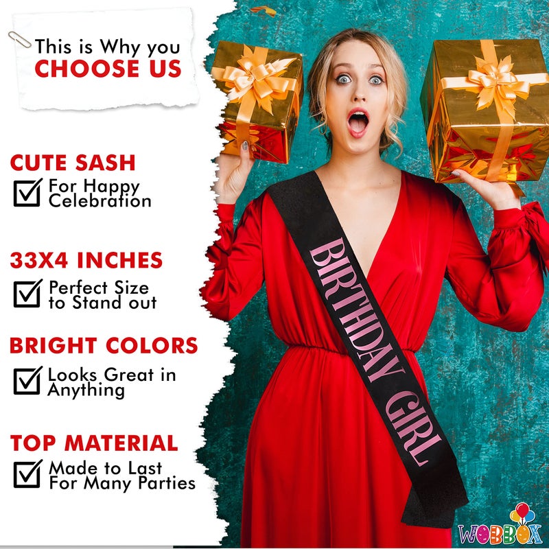 Wobbox Birthday Props, Party Props for Birthday, Birthday Photo Props, Birthday Banner, Happy Birthday Banner, Sash for Birthday, Happy Birthday Sash,Birthday Decoration Kit (28 Pcs) (Combo -FP4109) - Image 5