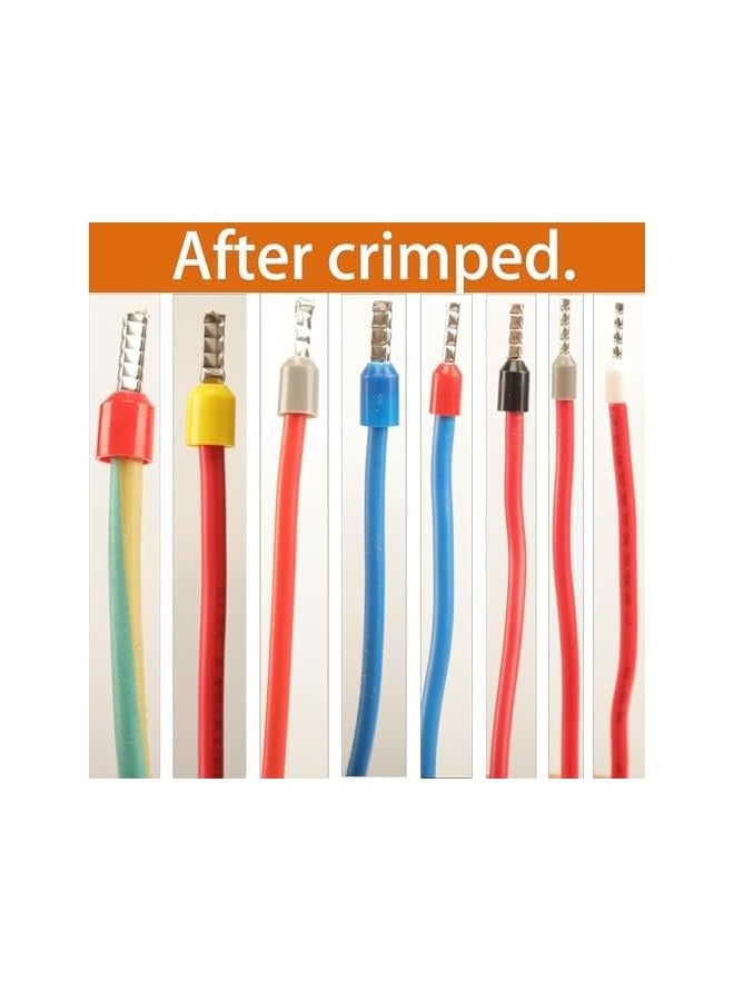 erorex Wire Ferrule Kit, 900PCS AWG 22-7 Pin Terminal Connectors, 8 Types for Electric, Industrial, Power Control System - Image 4