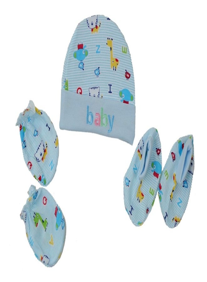 Obbi New Born Baby Cotton Cap 0-3 Months(Pack of 2) Multicolour - Image 2