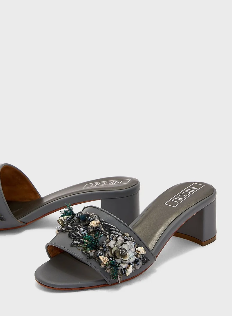 Nicoli Gildo Mid Heel Sandals