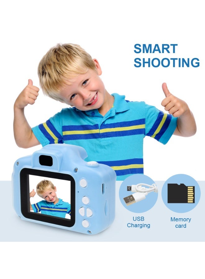 Oldzhan Kids Camera Gifts for 3-8 Year Old Boys Girls,Mini Rechargeable Child Digital Camera Shockproof Video Camcorder Gifts for,8MP HD Video 2 Inch Screenfor Outdoor Play(32GB TF card and Card Readers),Blue - Image 2