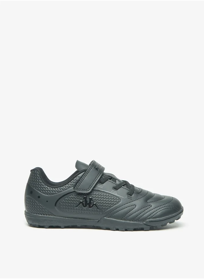 Kappa Boys' Textured Sports Shoes with Hook and Loop Closure