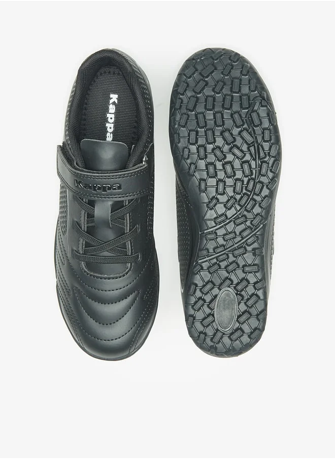 Kappa Boys' Textured Sports Shoes with Hook and Loop Closure