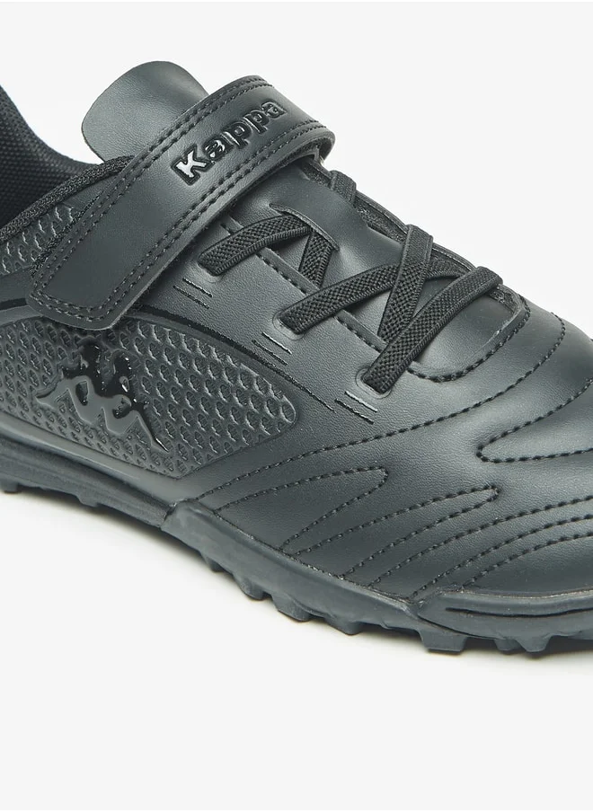 Kappa Boys' Textured Sports Shoes with Hook and Loop Closure