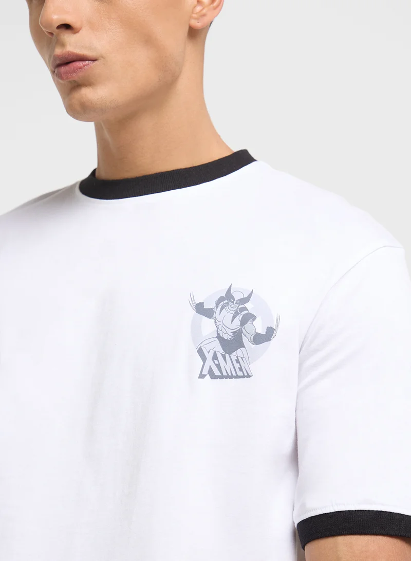 MARVEL Mens Over Size Crew Neck