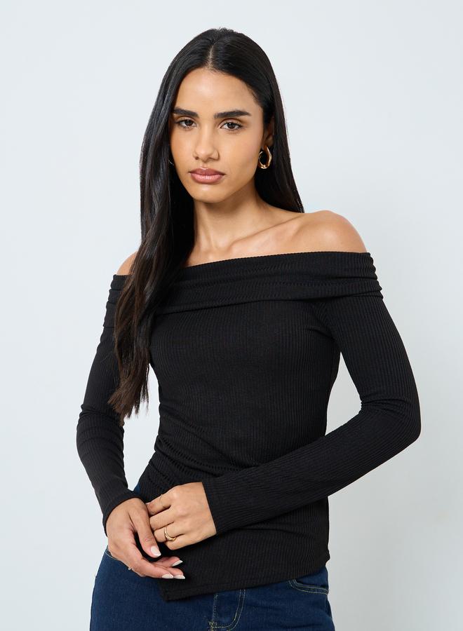 ستايلي بلوزة بأكتاف مكشوفة - Image 1