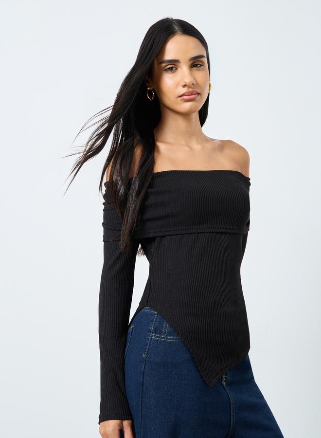 ستايلي بلوزة بأكتاف مكشوفة - Image 3