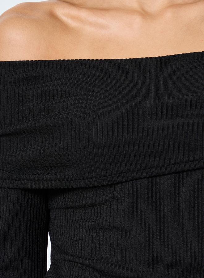 ستايلي بلوزة بأكتاف مكشوفة - Image 4